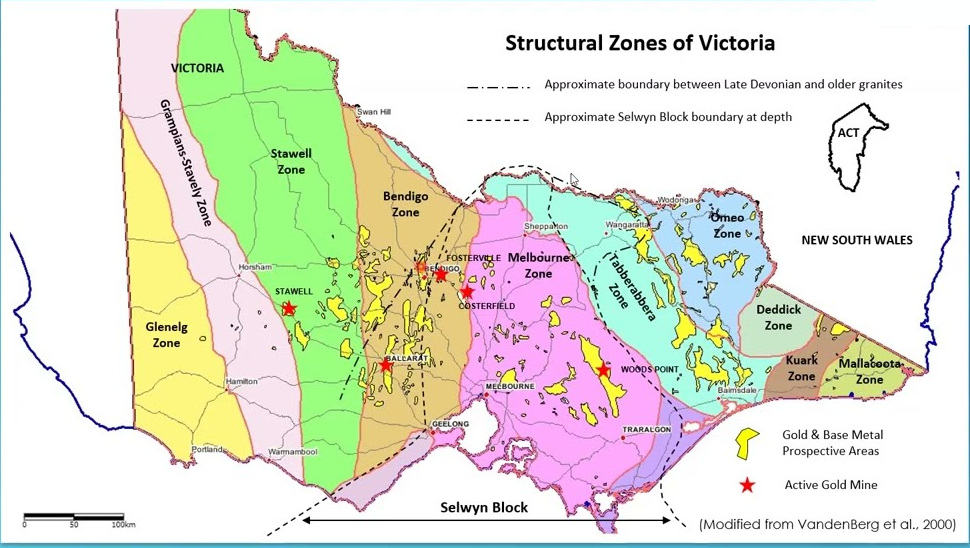 Structural zones in Victoria
