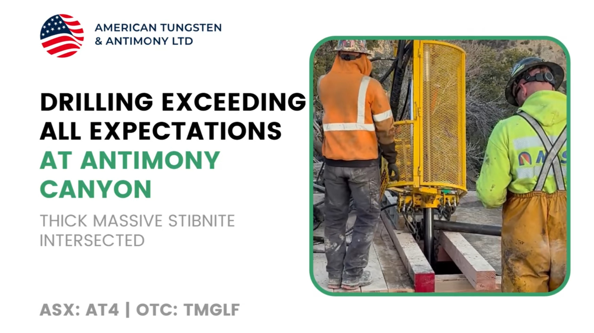 Antimony Canyon Drilling