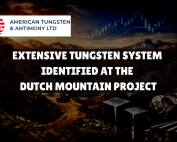 Extensive tungsten system identified at Dutch mountain project