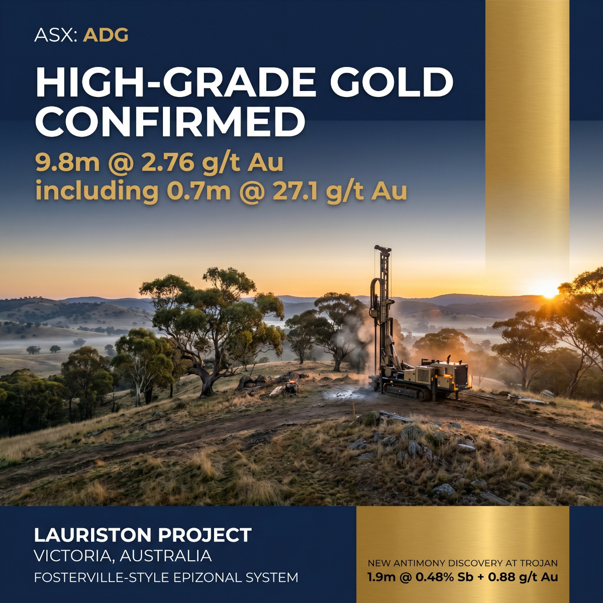 High-Grade Gold Confirmed at Lauriston Project