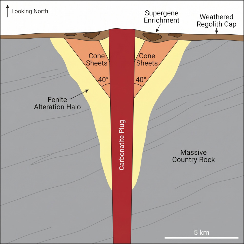 Carbonatite Intrusion cross-section