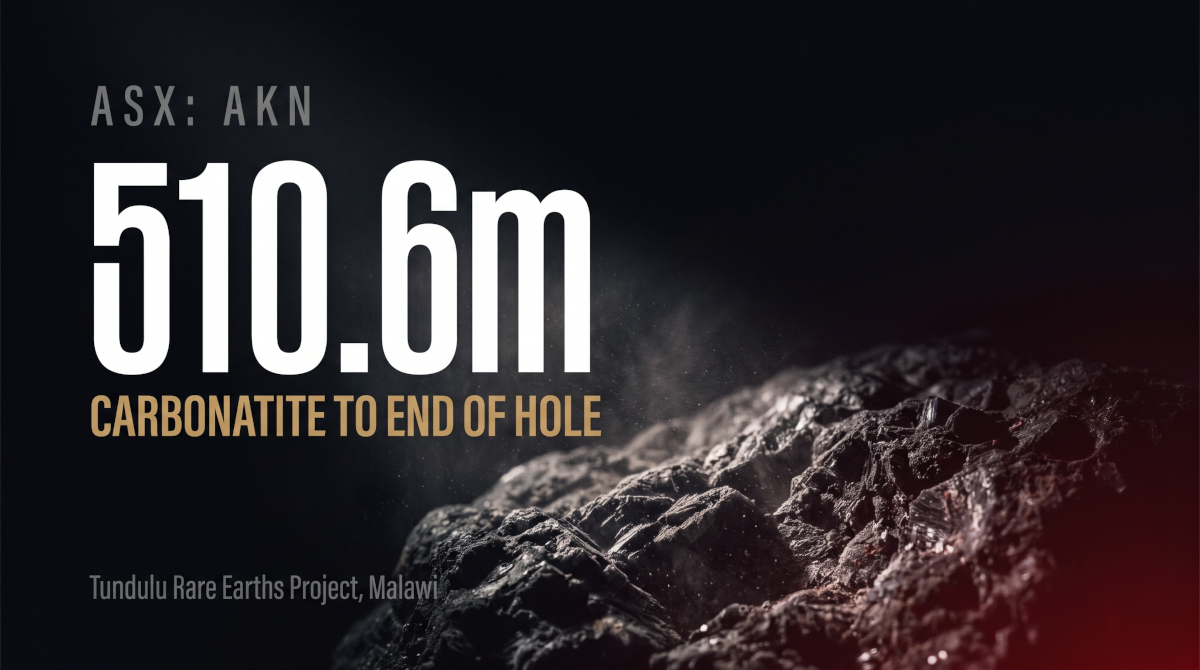 AKN hits 510m Carbonatite to end of hole